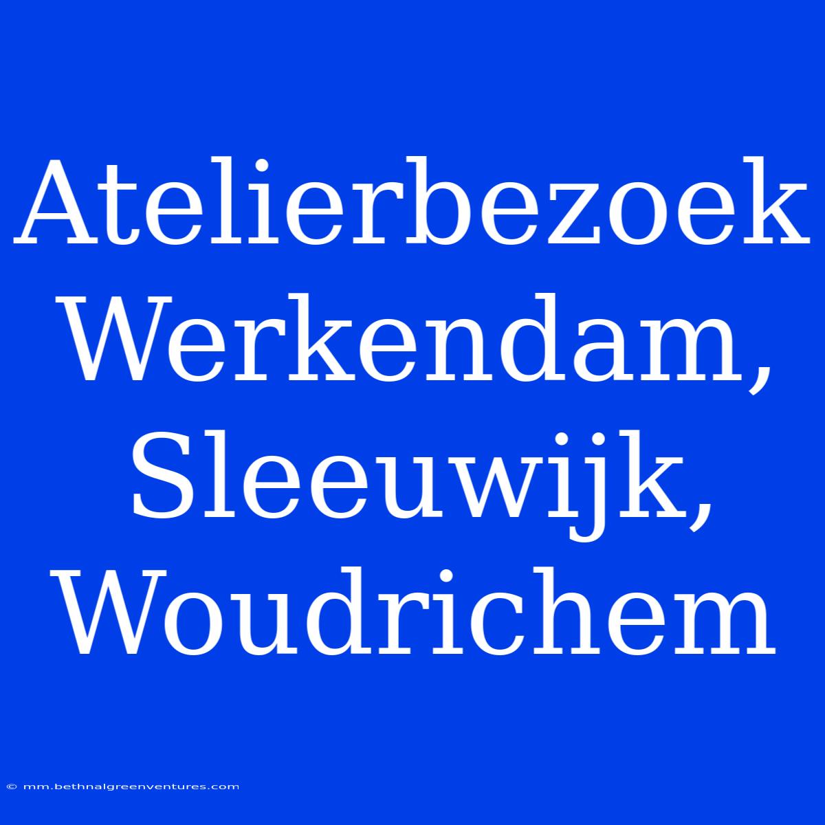 Atelierbezoek Werkendam, Sleeuwijk, Woudrichem