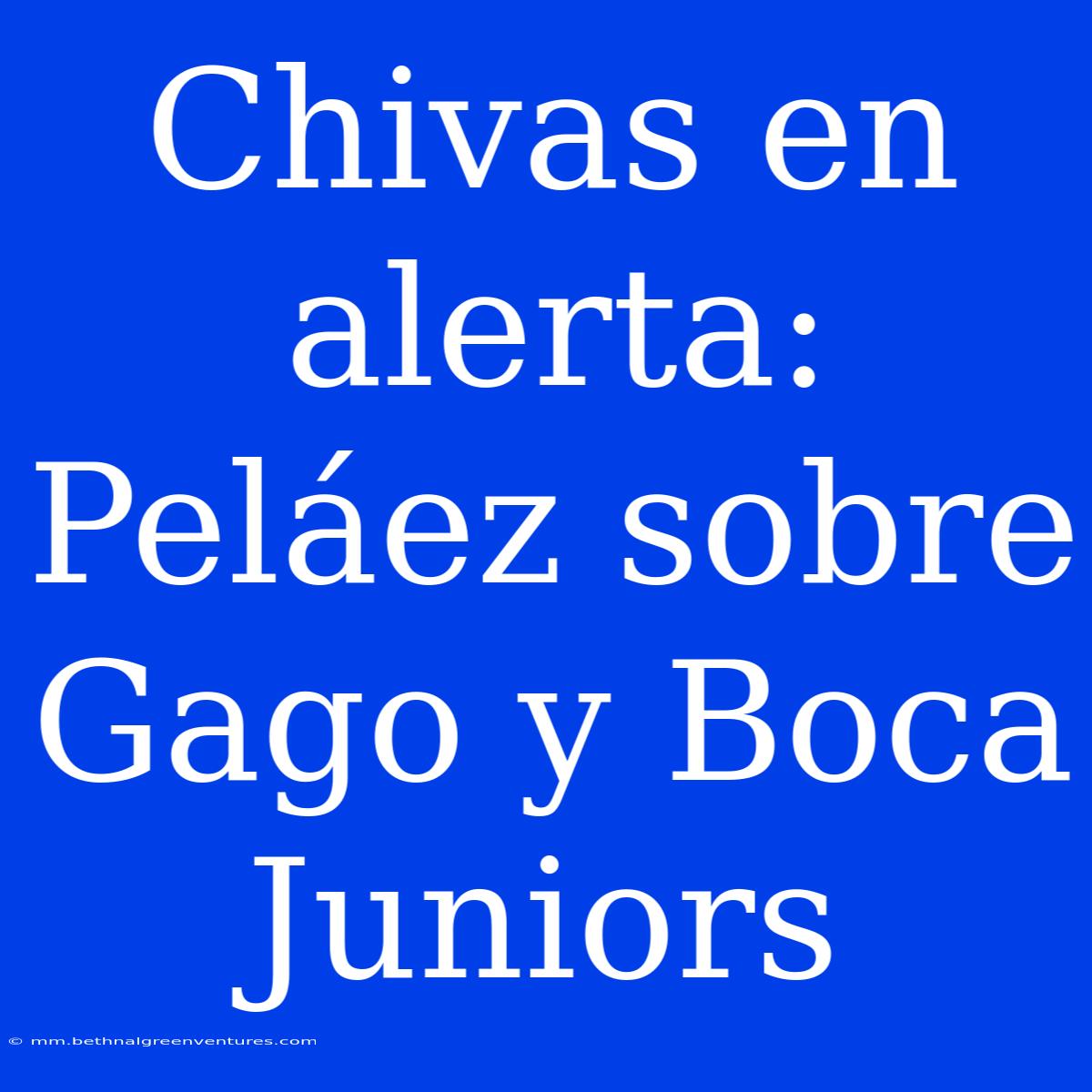 Chivas En Alerta: Peláez Sobre Gago Y Boca Juniors