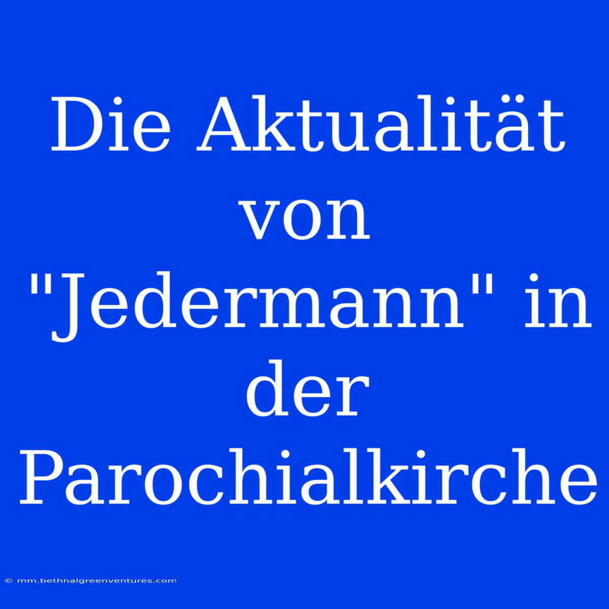 Die Aktualität Von 