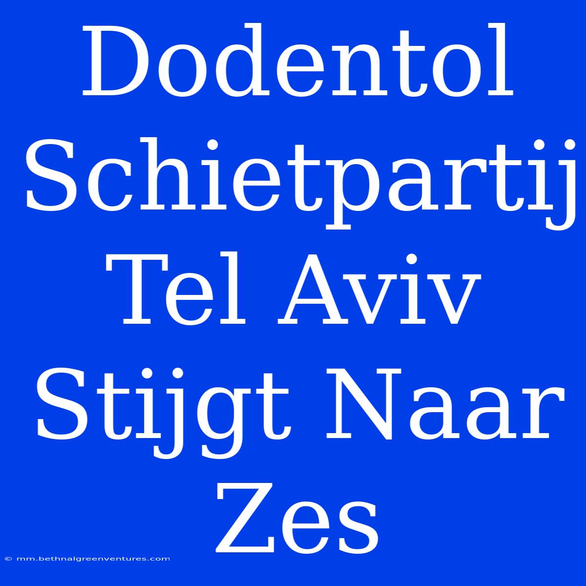 Dodentol Schietpartij Tel Aviv Stijgt Naar Zes