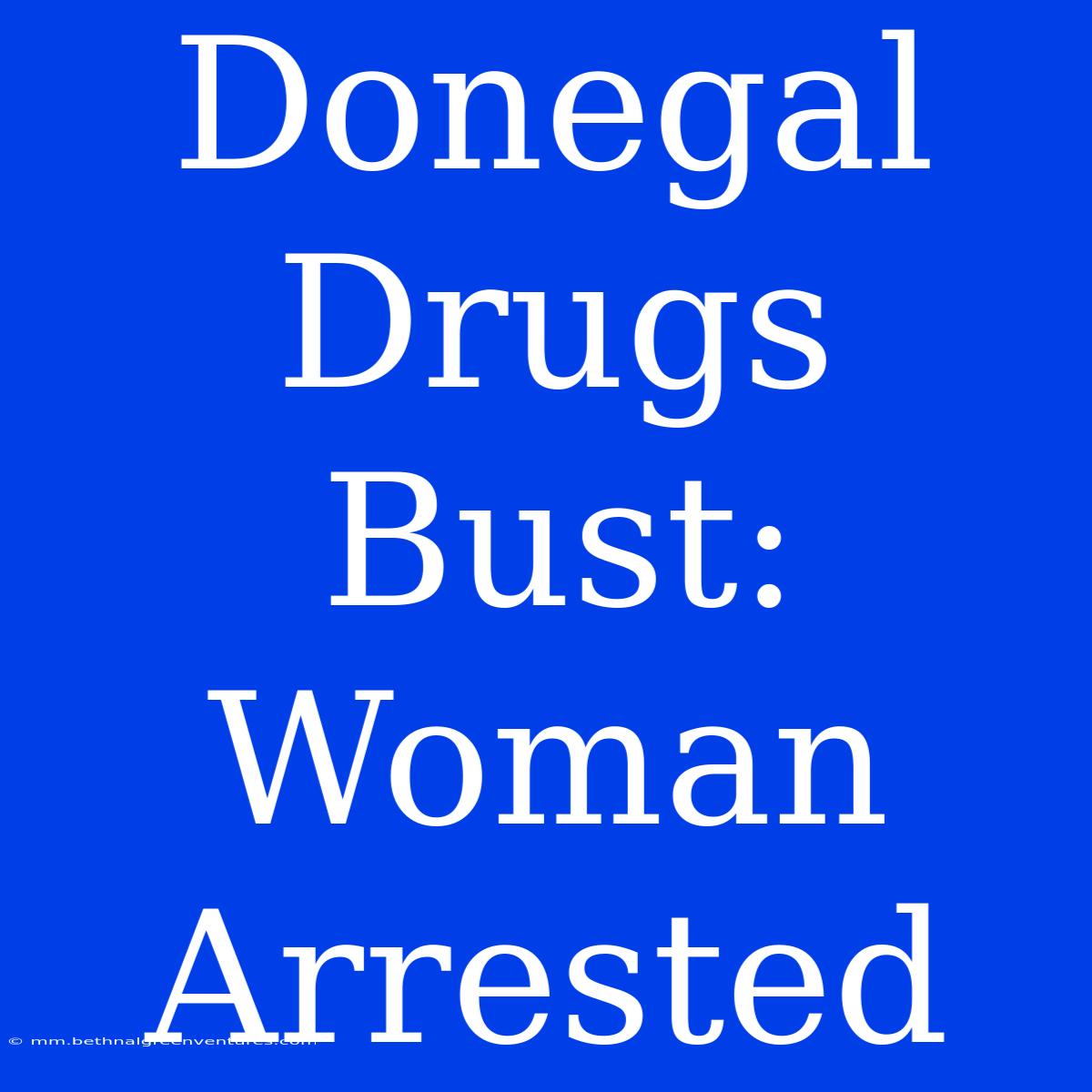 Donegal Drugs Bust: Woman Arrested