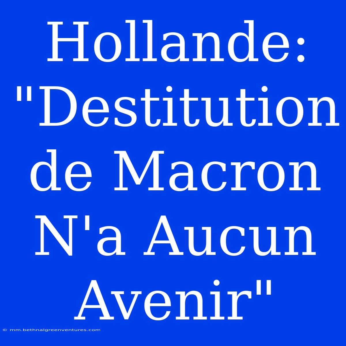 Hollande: 