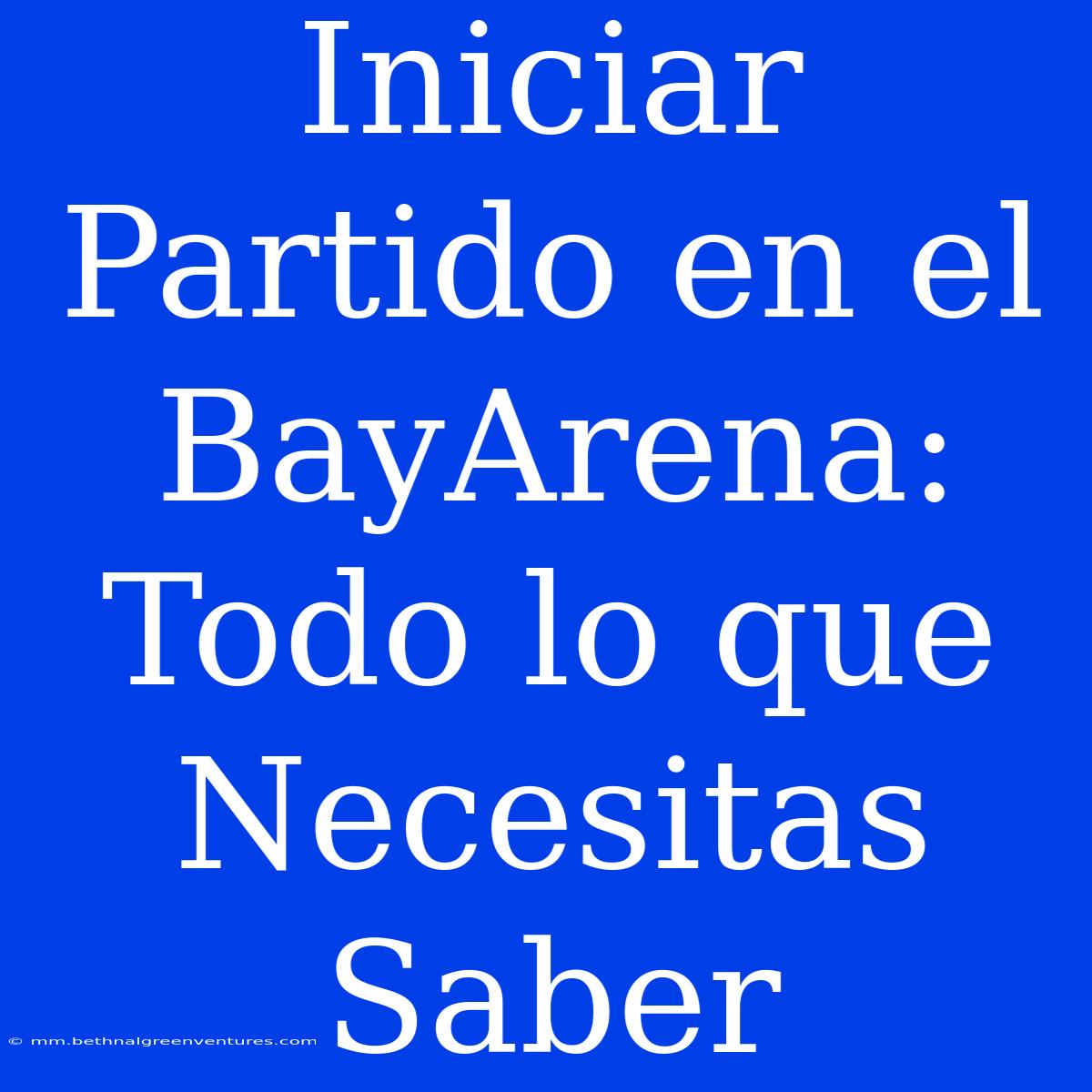 Iniciar Partido En El BayArena: Todo Lo Que Necesitas Saber