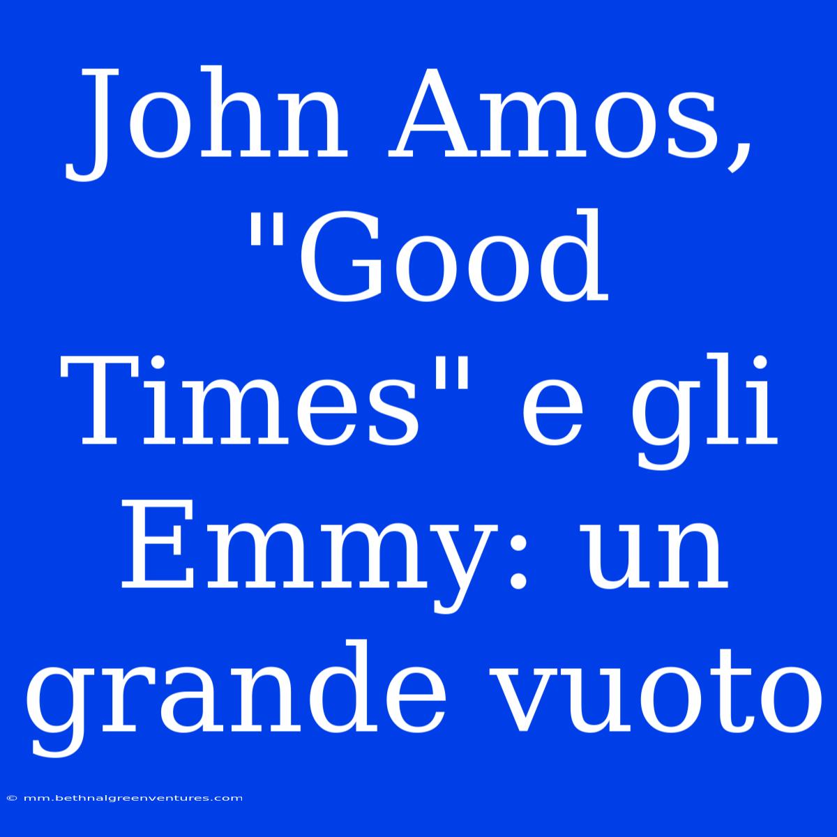 John Amos, 