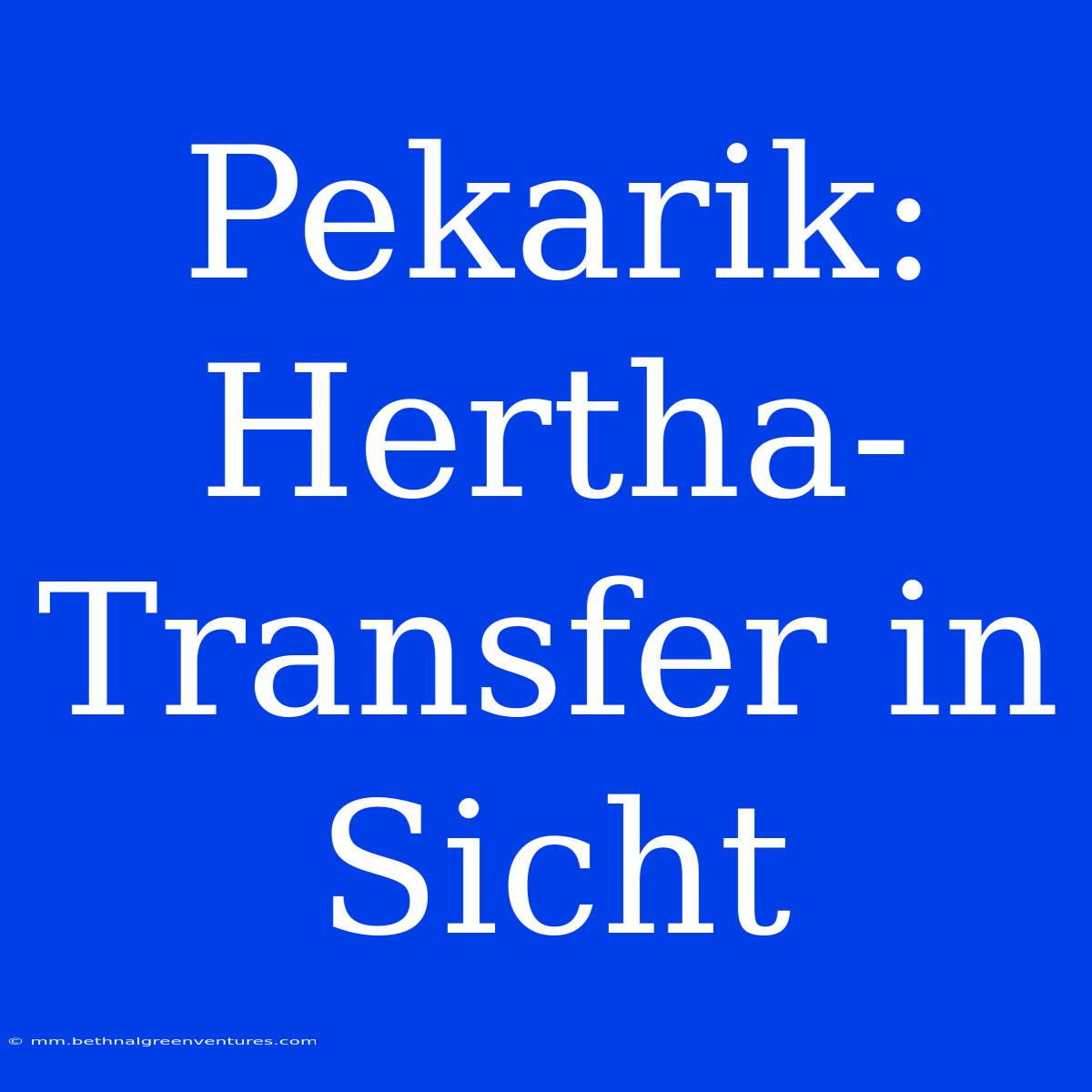 Pekarik: Hertha-Transfer In Sicht