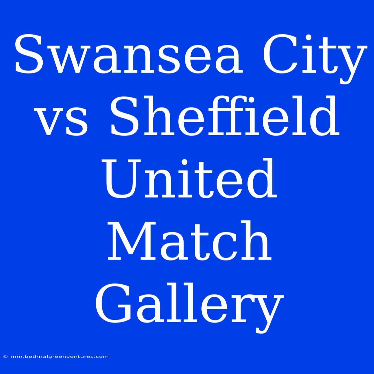 Swansea City Vs Sheffield United Match Gallery