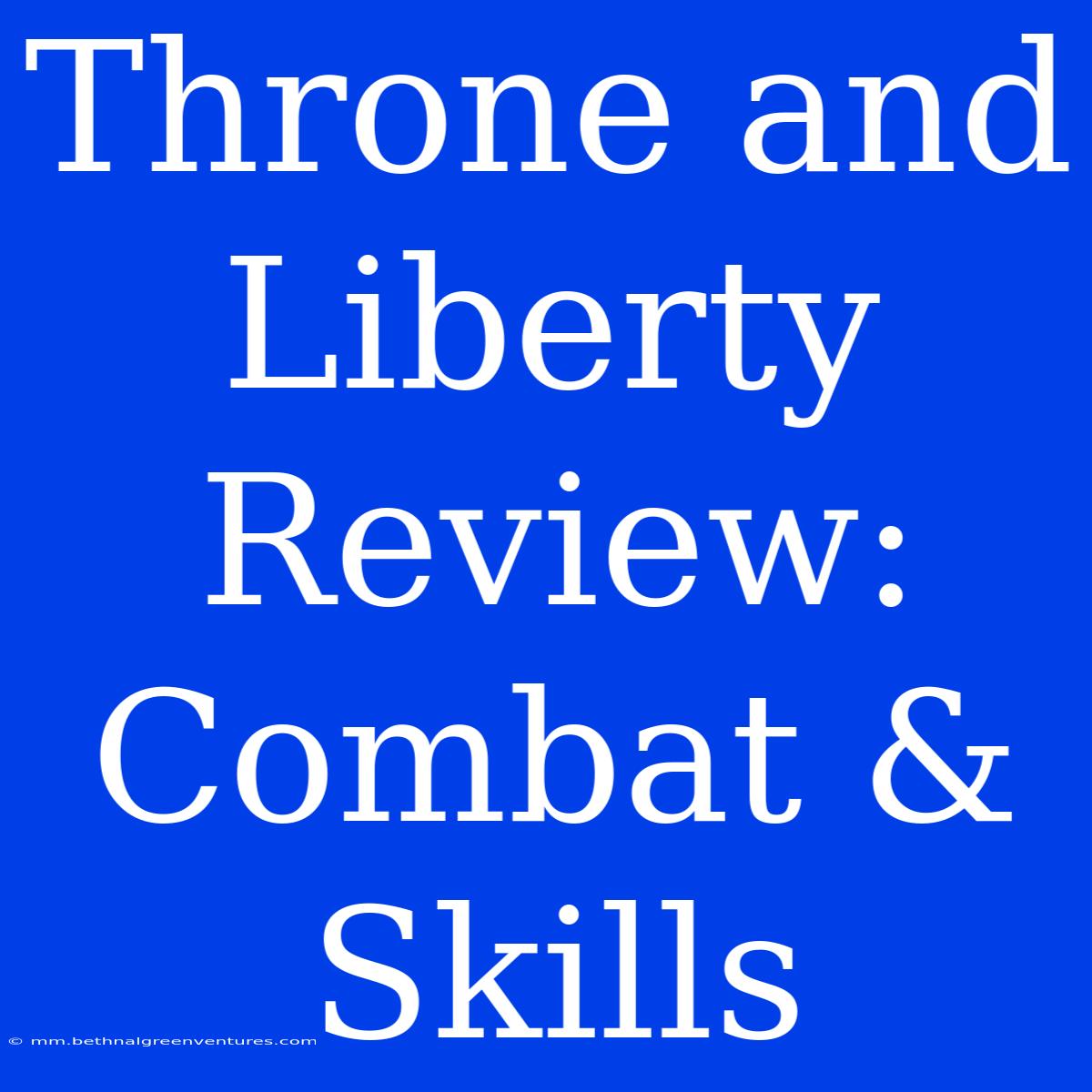 Throne And Liberty Review: Combat & Skills